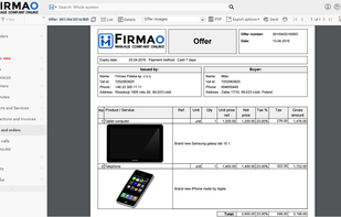 Firmao CRM screenshot 2