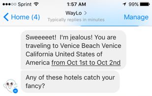Booking a hotel through Facebook Messenger. Couldn't be easier. 