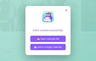 Text2Event screenshot 1