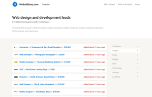 WeBuildEvery.com screenshot 1