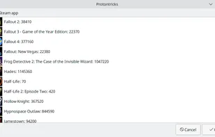 Protontricks screenshot 1