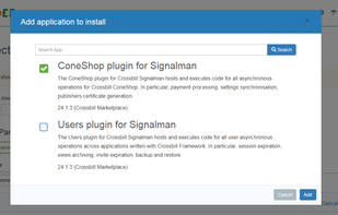 Crossbill Seeder add application to install