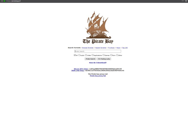 Download music, movies, games, software! The Pirate Bay - The