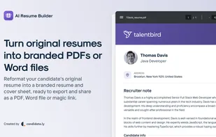 Candidately AI Resume Builder screenshot 1