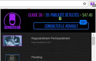 AdNauseam screenshot 2