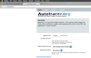 Autotracer.org screenshot 1