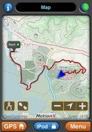 MotionX GPS screenshot 1