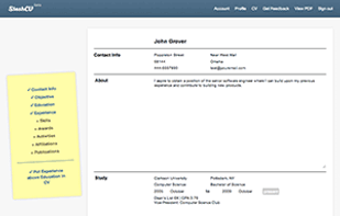 SlashCV screenshot 2
