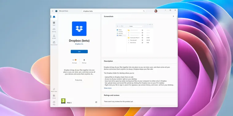 Dropbox launches official app on the Microsoft Store for Windows 10 & 11 image