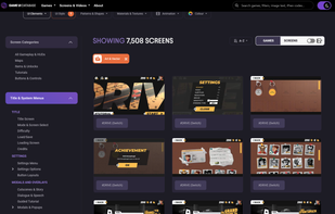 Game UI Database screenshot 1