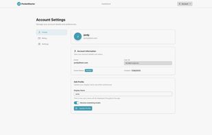 PocketStarter includes templates for user account management, including profile edits, account deletion, and billing.