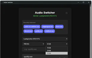 Audio Resolution Switcher screenshot 1