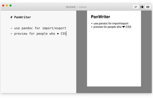 PanWriter screenshot 1