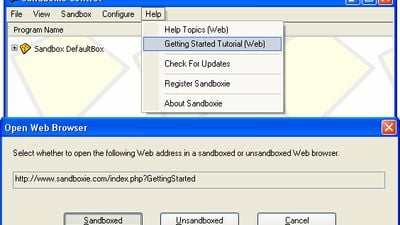 View a tutorial in a sandboxed Web browser