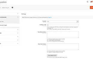 Magento 2 WebP Optimized Images Extension screenshot 1