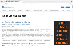 BookAuthority screenshot 2