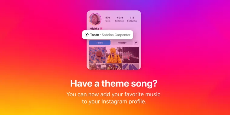 Instagram introduces new feature to add theme song fragments to user profiles image