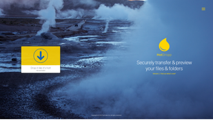 Hotdropp - Securely transfer your files. Channel customization available