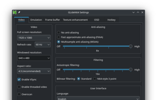Rosalie's Mupen GUI (RMG) screenshot 1