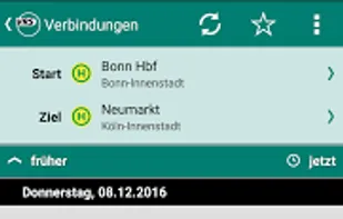 VRS Auskunft screenshot 2