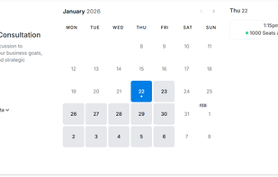 You can book your meetings easily by choosing available slots.