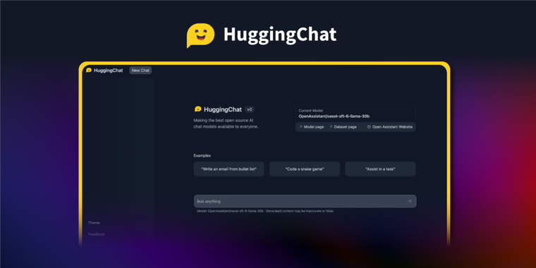 Hugging Face Introduces HuggingChat A New Open Source Alternative To   YWJzOi8vZGlzdC9jb250ZW50LzE2ODI0NzQ4NjQzMzIucG5n 