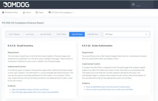 Single-page report containing all evidence for Requirements 6.4.3 & 11.6.1 to share with your QSA
