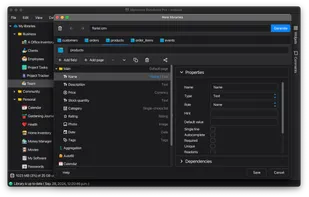 Memento Database supports more than 30 field types for virtually any kind of data you can imagine.