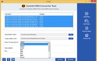 SysInfo MSG Converter screenshot 2