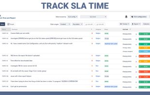 Time to SLA Report
Track your SLAs issues and get automatically generated reports easily.
