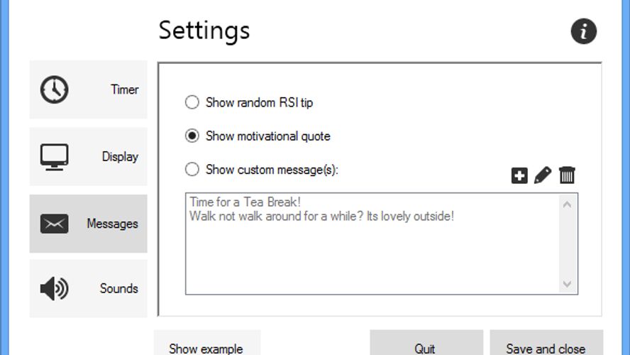 Big Stretch Reminder Work timer, with breaks to help avoid repetitive
