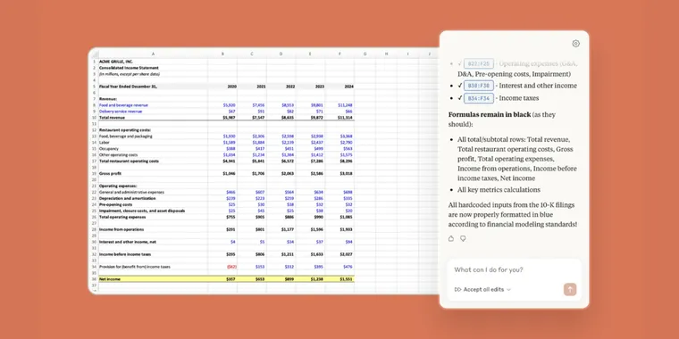 Anthropic adds Excel Integration, Finance Connectors, and Agent Skills to Claude image