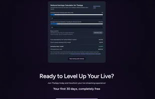You don't have to stream to get paid. Grab your unique referral link, invite friends, and use the Earnings Calculator to see your potential split. Open to everyone, streamers and viewers alike.