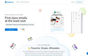 MailBluster Homepage