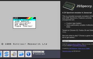 JSSpeccy screenshot 1
