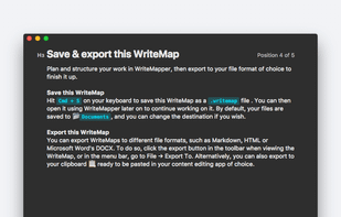WriteMapper screenshot 2