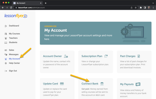 Connect your bank account to get paid.
