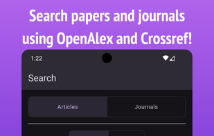Screenshot showing the search screen.