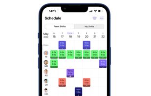 Create and send shift schedules via mobile