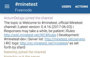 HoloIRC screenshot 1