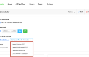 Launch remote connections (RDP, SSH, SQL)