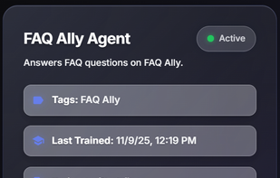 Train your AI Agent on your company data!