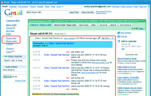 G-Recorded call in Gmail
