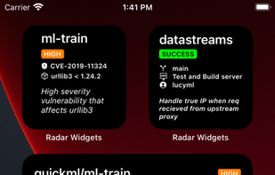 Radar Widgets for GitHub screenshot 1