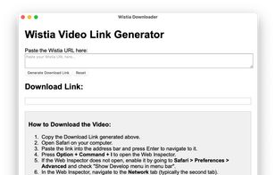 Wistia Downloader screenshot 1