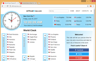 AllTimeZones.com screenshot 3