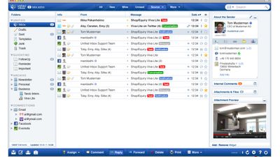 Unified Inbox Web Version (with folders and inbox desktop)