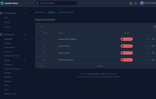 Laravel Nova screenshot 1