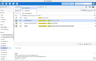 - Assign emails as tasks to specific team members. 
- Tag requests with urgency level, request type, or client name.
