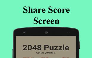 2048 puzzle game screenshot 1